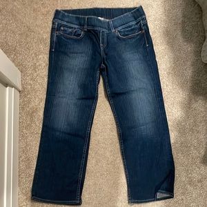 Lucky Brand Maternity Cuffed Crop Denim